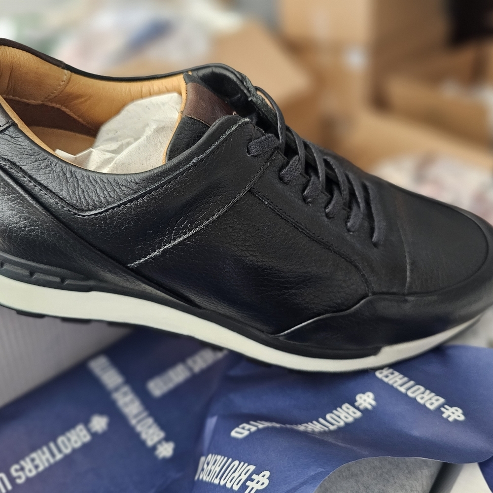 BROTHERS UNITED Ocean City NAME: BUADONIS-BG Black Grainy Men's shoes size 7